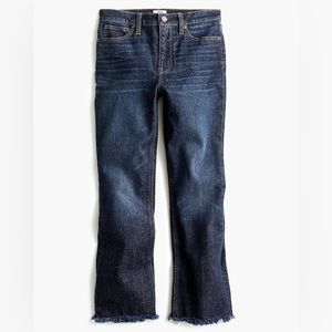 J. Crew Demi-boot crop jean with frayed hem